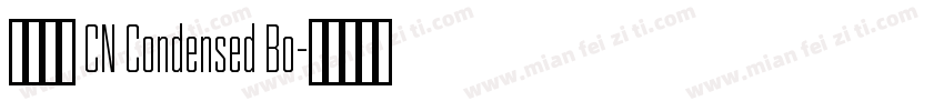有愛鋭方 CN Condensed Bo字体转换